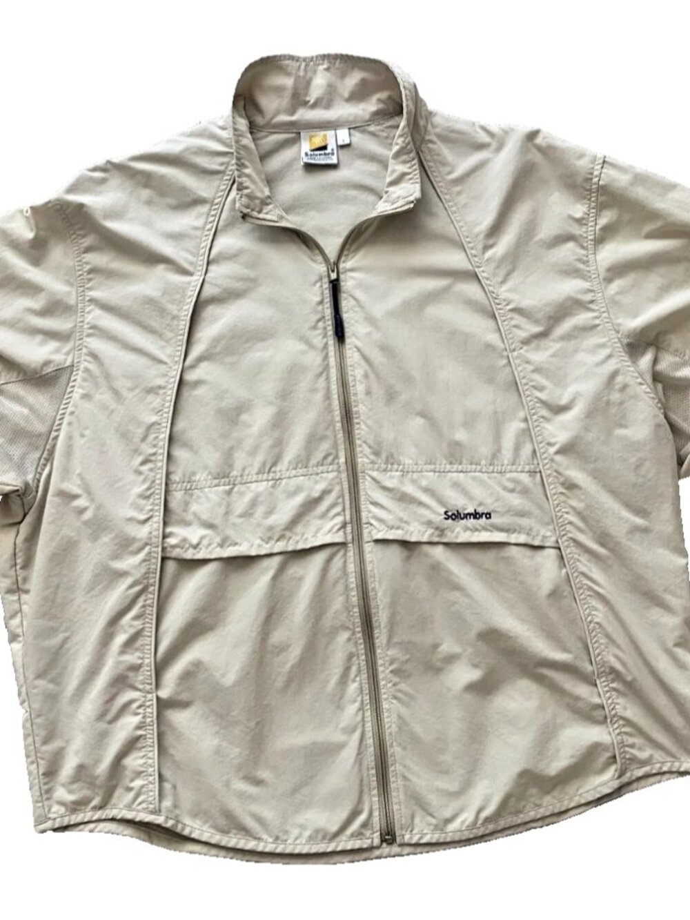 Solumbra Ultra Athlete® Full Zip Shirt Jacket Sun Protective Windbreaker Nylon